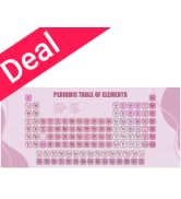 iCasso Pink Desktop Mat,Cute Computer Pad,Anti-Slip Keyboard Mats for Desk, Large Educational Mou...