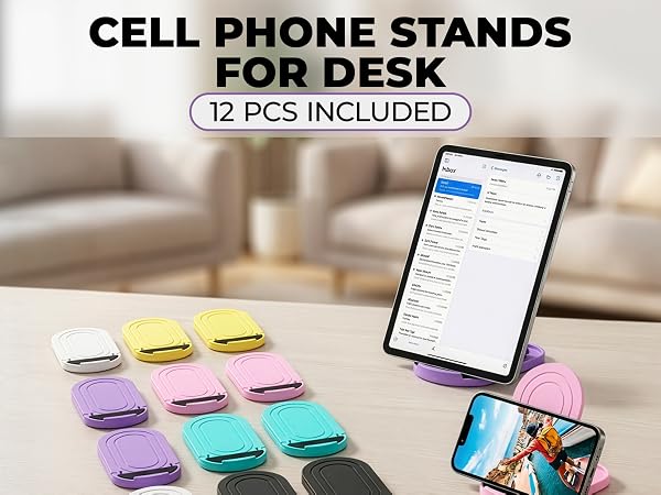 plastic phone holder multiple cell phone holder foldable phone holder for desk