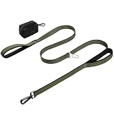 WINGOIN Dog Leash for Large Medium Dogs, Heavy Duty Dog Leashes with Double Handle, Poop Bag Hold...