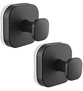 Vehmar Suction Cup Hooks for Shower, 2 Pack Stainless Steel Bathroom Suction Hooks No Drilling, H...