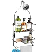 KeFanta Hanging Shower Caddy Over Shower Head, Bathroom Shower Organizer, Shower Storage Rack, Sh...