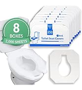 Reli. Toilet Seat Covers (2000 Pcs, 8 Packs of 250) | Disposable Toilet Seat Cover - Flushable - ...