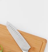 Homaxy Organic Bamboo Cutting Boards for Kitchen, 15"x10" Wooden Medium Cutting Board with Juice ...