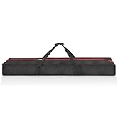 Qoolfoto 51x10x6 in Heavy Duty Backdrop Stand Bag with Handles, Fully Padded Carrying Case with B...