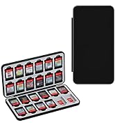 24-Slot Switch Game Card Case Compatible with Switch Games & SD Cards, the Games Holder Organizer...