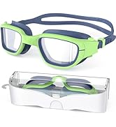 Zeligerstar Kids Swim Goggles,Swimming Goggles for Kids 4-16, Anti-Fog UV Protection Pool Goggles...