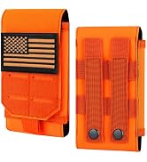 IronSeals Tactical Molle Phone Pouch, Heavy Duty Phone Holster Smartphone Case Holder for Vest Be...
