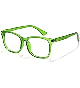 Cyxus Matte Dark Green Frame Glasses Computer Blue Light Filter Glasses for Men Women UV Blocking...