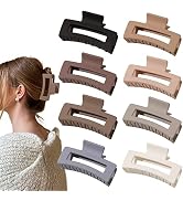 Hair Claw Clips for Women Thick Thin Hair - Big Hair Clips Matte Claw Clips Medium Rectangle Claw...