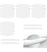 WZP 8PCS Car Handle Protectors, Door Handle Scratch Protector, Waterproof Car Door Handle and Rea...