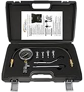 BETOOLL 8pcs Petrol Engine Cylinder Compression Tester Kit Automotive Tool Gauge