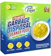 True Fresh Garbage Disposal Cleaner Deodorizer Packets-24 Pack, Foaming Sink Drain Cleaner that E...