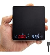 MiiCoffee Nano Coffee Scale with Timer, Espresso Scale with Auto Tare, Touch Sensor and Silicone ...