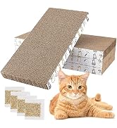 PatiencET Cat Scratcher 4 PCS Cat Scratch Pad Reversible Scratcher Scratching Texture Design Dura...