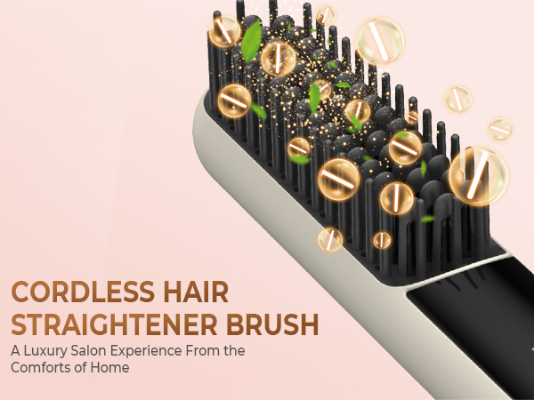 Cordless Hair Straightener Brush
