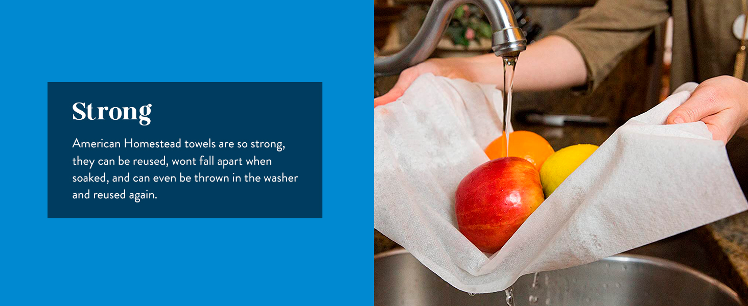 disposable cloth napkins provide greater absorbency and won't fall apart