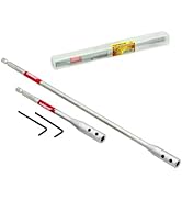 Drill Bit Extension Set, 6 and 12 Inches 1/4 Hex Shank Extension for Spade Bits, 2X Hex Key Inclu...