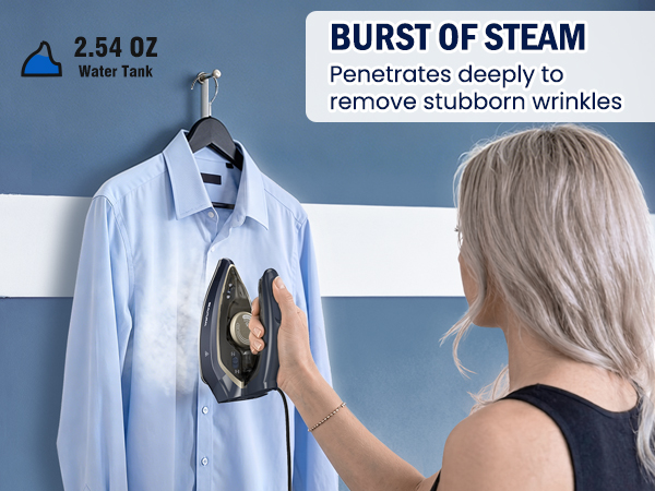 Burst of steam