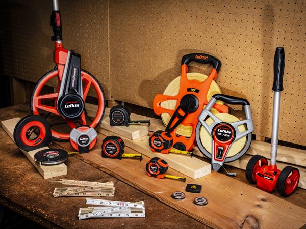 Crescent Lufkin tape measures, wood rules, long tapes, measuring wheels, and pocket tapes