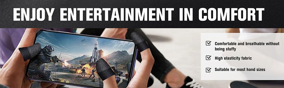 10pcs Gaming Finger Gloves Sleeves