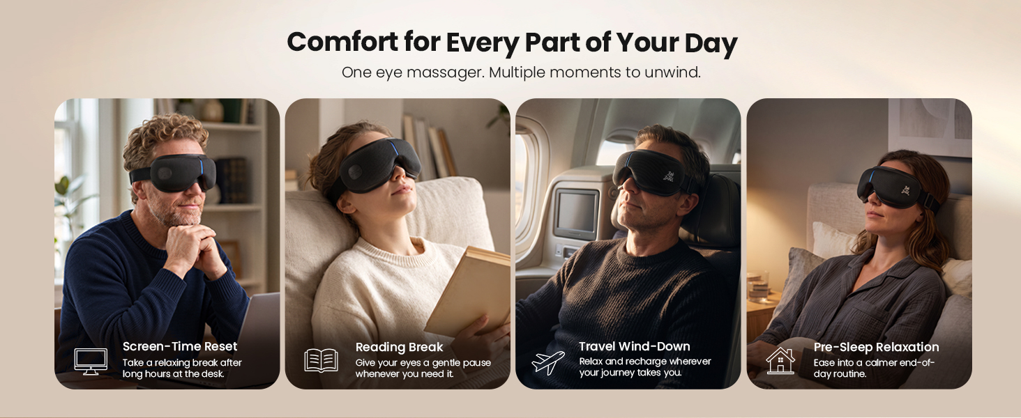bob and brad eye massager with heat and cooling