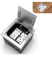 KYHSHJ Recessed Flat Hidden Socket Kit with 2 * 20A +1 * 15A Receptacle,4.8A 1 USB-A Ports &1 USB...