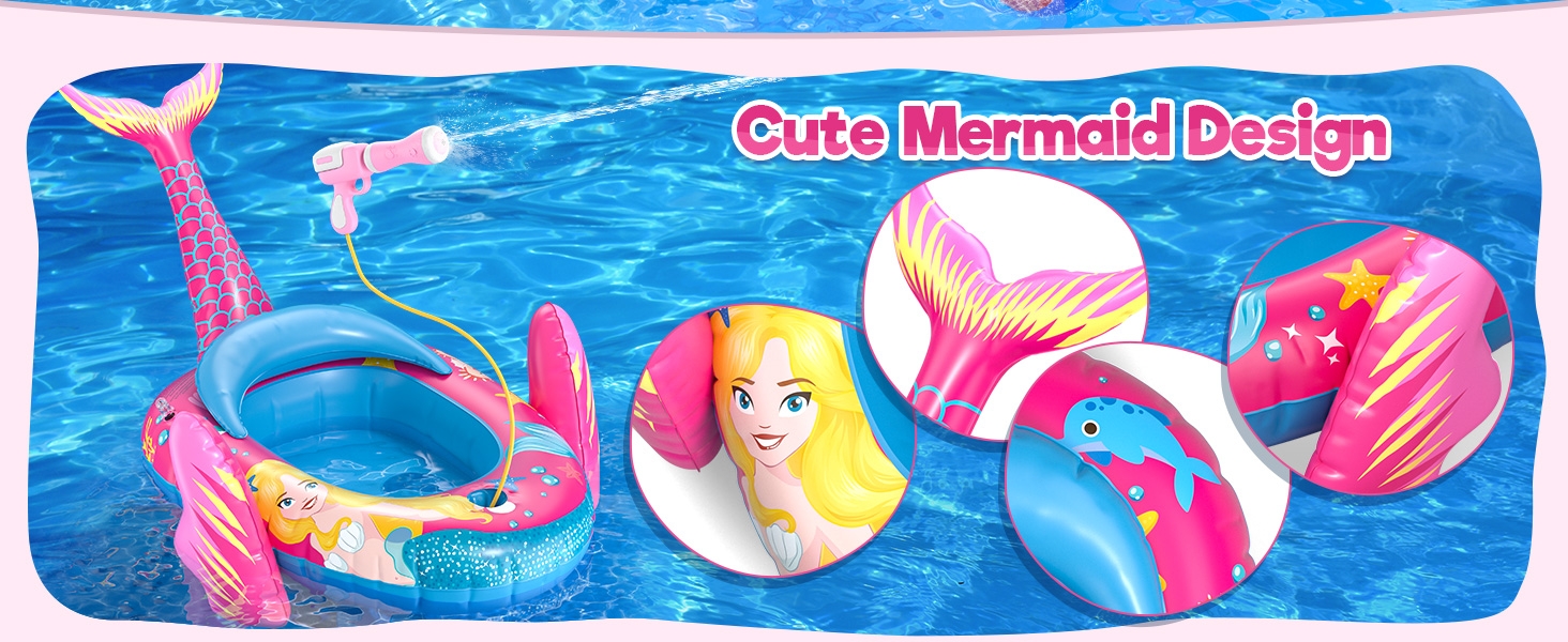 Mermaid Pool Floats for Kids