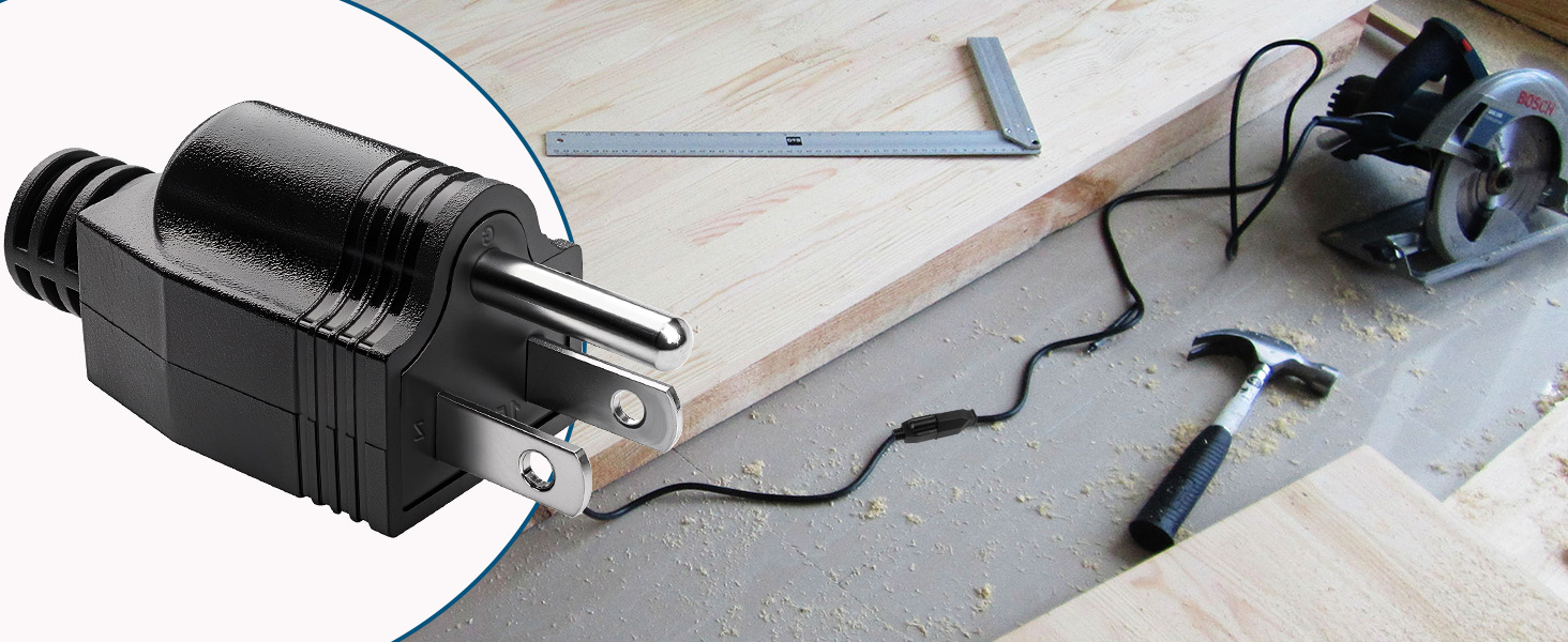 Electrical Replacement Plugs End Extension Cord