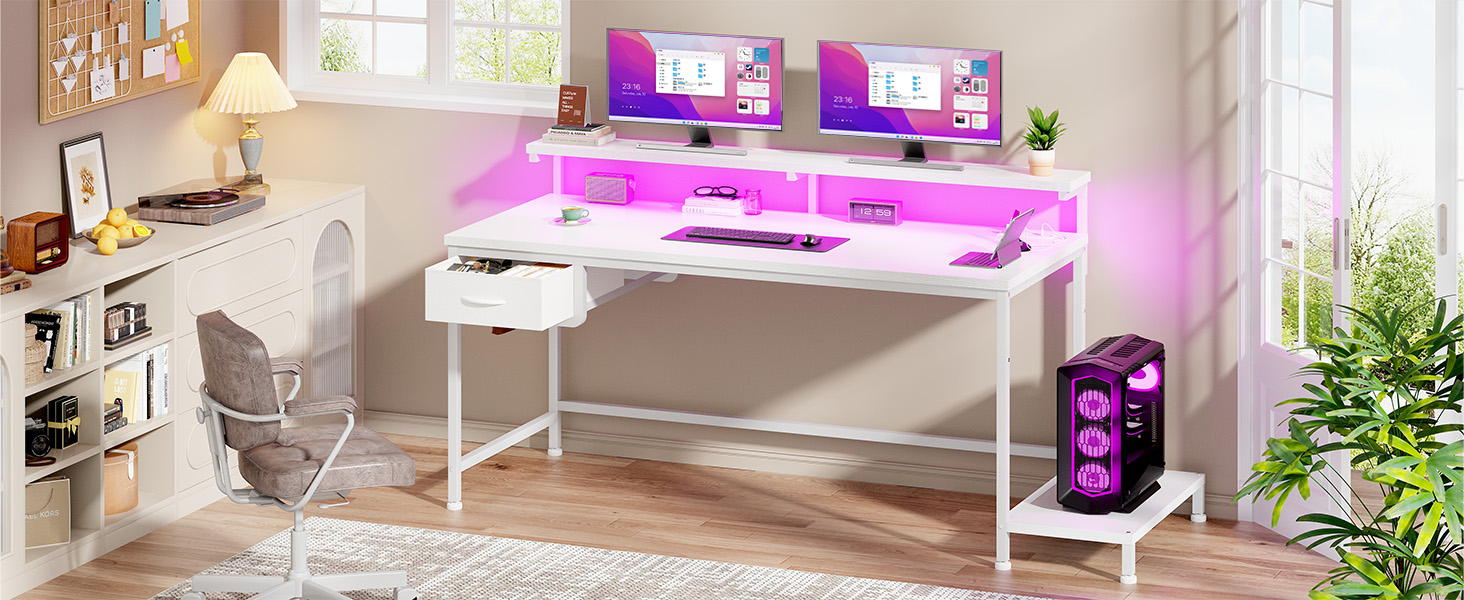 Computer Desk with Multi-function Design
