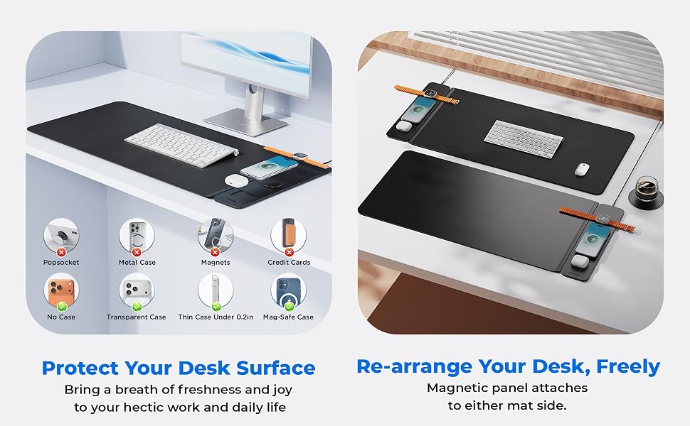 Free left & right magnetic adjustment