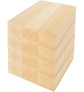 LDHHYH 12 Pack Basswood Carving Blocks Set, 5 x 1.5 x 1.5 Inch Unfinished Wood Blocks for Crafts,...