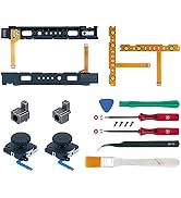 Mcbazel 18 in 1 Replacement Repair Kit for N-Switch Joy-Con with Screwdrivers Opening Tool, 3D Le...