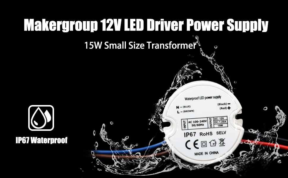 12V waterproof led power supply