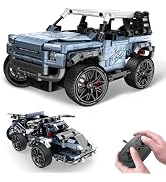 OWNONE 1 Off Road Pickup 4x4 Building Kit, 2 in 1 Stem Building Toy with Remote Control, Techniqu...