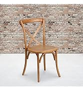 Flash Furniture 2 Pack HERCULES Series Oak Cross Back Chair