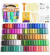 Artpar 92 Colors Polymer Clay Kits,Oven Bake Modeling Clay with Tools | Molding Clay Sculpting Se...