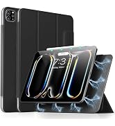 Aoub for iPad Pro 13 Inch Case M4 (2024), Magnetic Attachment, Slim Trifold Stand Case, Supports ...