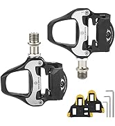 ROCKBROS Road Bike Pedals Lightweight Clipless Bicycle Pedals with Cleats Set Compatible with SPD...