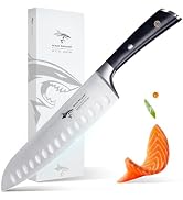 MAD SHARK Kitchen Knife, Chef's Santoku Knife 8-inch, German High Carbon Stainless Steel Chef Kni...