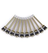 CKAuto TR572 Brass Commercial Truck Valve Stems 3 3/4" Eff. Length, 10 pcs | Straight Metal Truck...