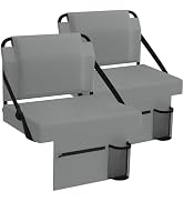 janiry Stadium Seat 2 Pack for Bleachers with Back Support,Portable Bleacher Chairs with Back and...