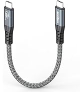 USB C Data Cable 1ft, 20Gbps USBC 3.2 Gen2x2 High Speed Transfer/240W PD Charging/8K@60hz/4K@120H...