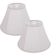 SEEYUAN KD Lamp Shades Set of 2, Natural Linen Lamp Shades for Table Lamps Medium Lamp Shade 12x6...