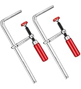 MAXPOWER Quick Screw Guide Rail Clamp for MFT and Guide Rail System, 7-7/8" Capacity x 2-3/8" Thr...