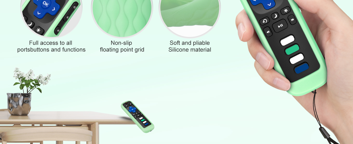 roku remote cover glow in the dark