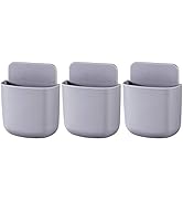 kulusion 3 Pcs Remote Control Holder, Wall Mount Pen Holder Hole-Free Self Adhesive Phone Chargin...
