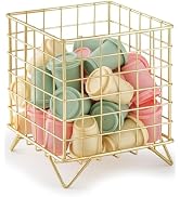 FantasyLife K Cup Holder Organizer, Coffee Pod Storage Basket, Coffee Bar Accessories Metal Baske...