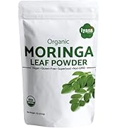 Iyasa Holistics Premium USDA Organic Moringa Leaf Powder, Bulk Pack of 16 oz/453 Grams, Moringa O...