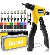 Duratl Rivet Nut Tool Kit, 8-Inch Hand Rivnut Tool for Tight Spaces, Nutsert Tool Kit with 96pcs ...