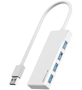 ANYPLUS USB 3.0 Hub, Portable Slim USB Hub Adapter, 0.85 ft Multiple USB Splitter, USB Extender f...